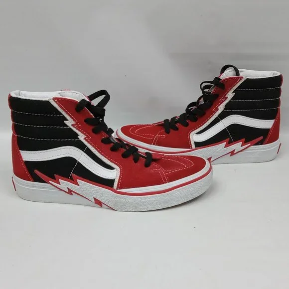 VANS Sk8-Hi Bolt Skate Lightning Bolt 721454 Canvas High Top Size 5.5 - Picture 1 of 13